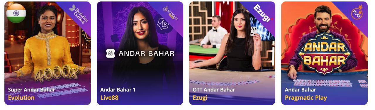 The most popular Indian casino games available on the Casino Days site