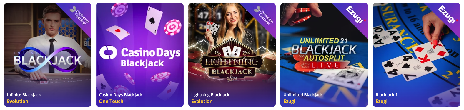 The most popular online casino slots available on the Casino Days site