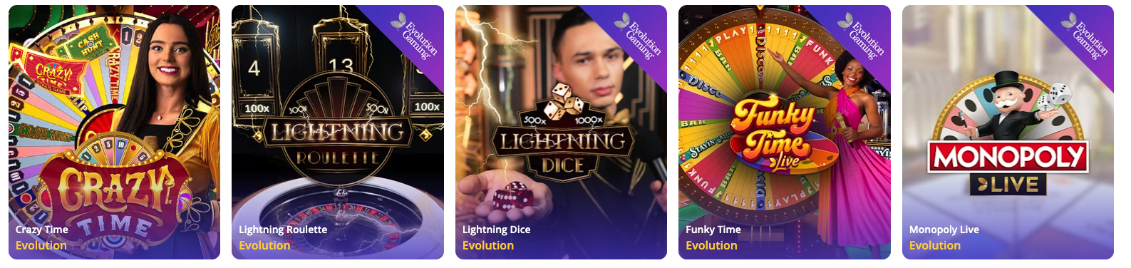 The most popular live casino games available on the Casino Days site