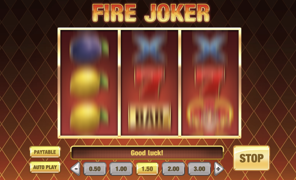 Gameplay of the Fire Joker slot at Casino Days